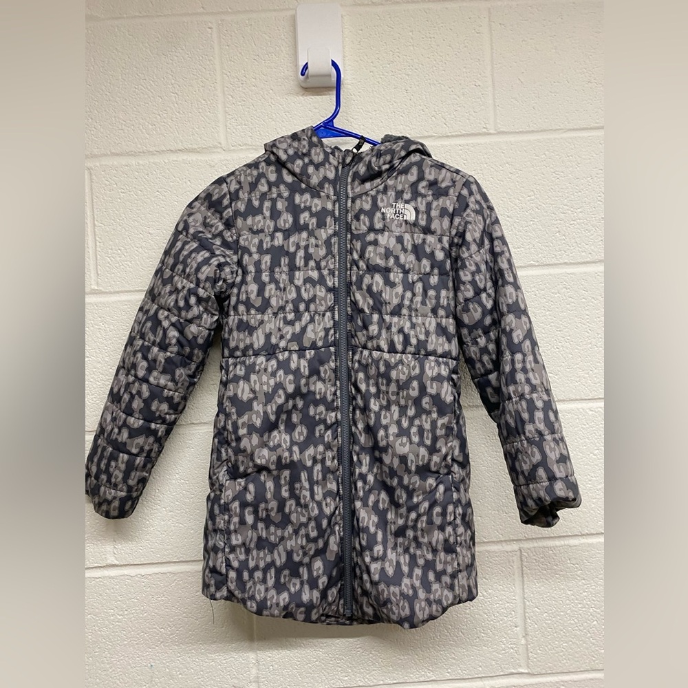 The North Face Girls Reversible Perrito Hooded Jacket - Size Small